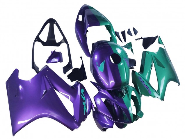 2002-2013 Purple Green Honda VFR 800 Motorcycle Fairings Australia