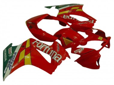 2002-2013 Red Yellow Green Fortuna Castrol Valsir 33 Honda VFR 800 Motorcycle Fairings Australia