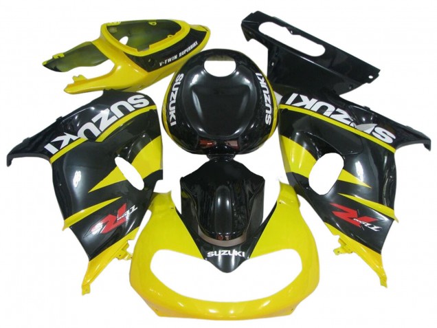 1998-2003 Glossy Black Yellow Suzuki TL1000R Motorcycle Fairings Australia