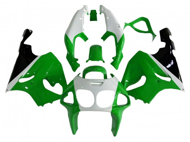 1996-2003 White Green Black Kawasaki ZX7R Motorcycle Fairings Australia