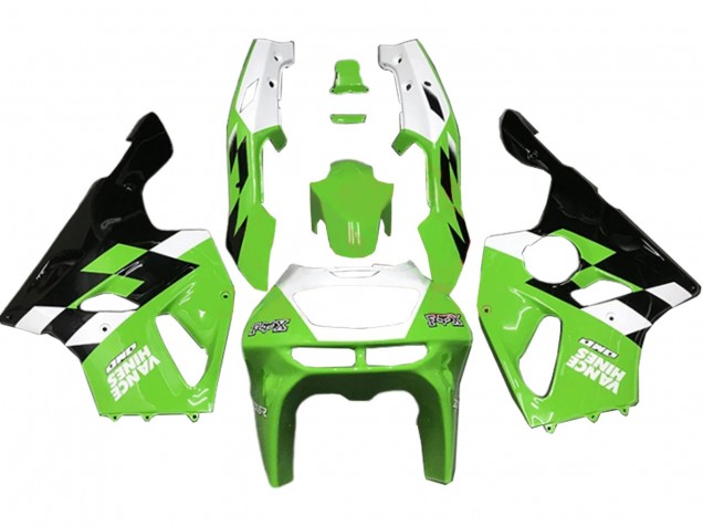 1996-2003 White Green Glossy Black Kawasaki ZX7R Motorcycle Fairings Australia