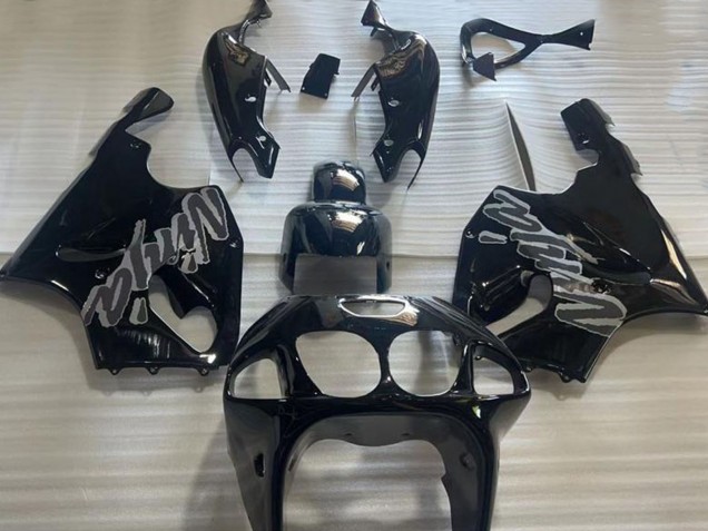 1996-2003 Glossy Black Kawasaki ZX7R Motorcycle Fairings Australia