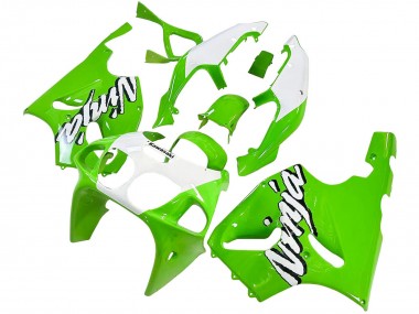 1996-2003 White Green Kawasaki ZX7R Motorcycle Fairings Australia