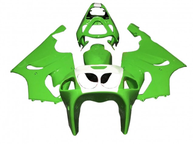 1996-2003 Green White Kawasaki ZX7R Motorcycle Fairings Australia