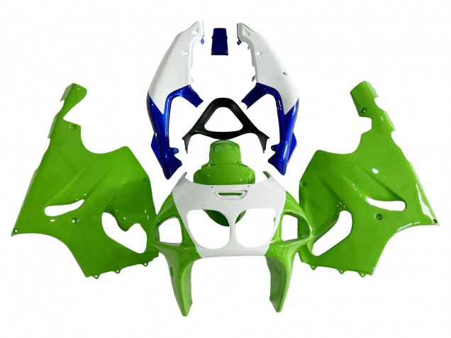 1996-2003 White Green Blue Kawasaki ZX7R Motorcycle Fairings Australia