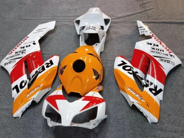 2004-2005 White Orange Black Red Repsol Honda CBR1000RR Motorcycle Fairings Australia