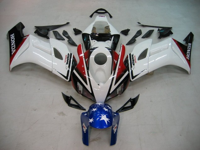 2004-2005 White Red Glossy Black Blue Star Honda CBR1000RR Motorcycle Fairings Australia