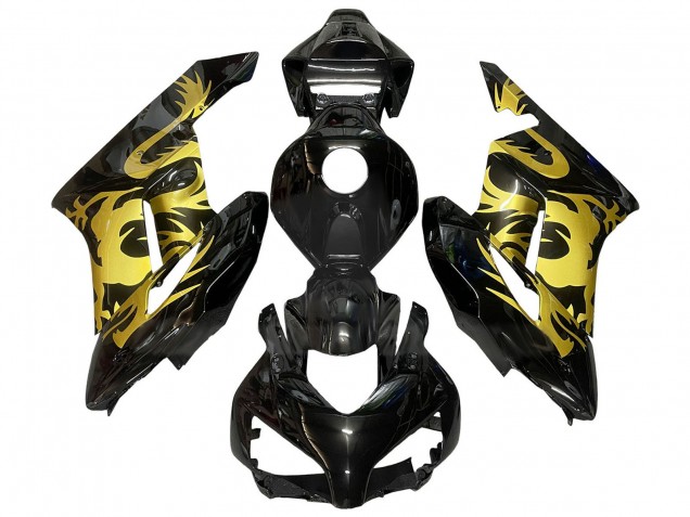 2004-2005 Gold Glossy Black Dragon Honda CBR1000RR Motorcycle Fairings Australia