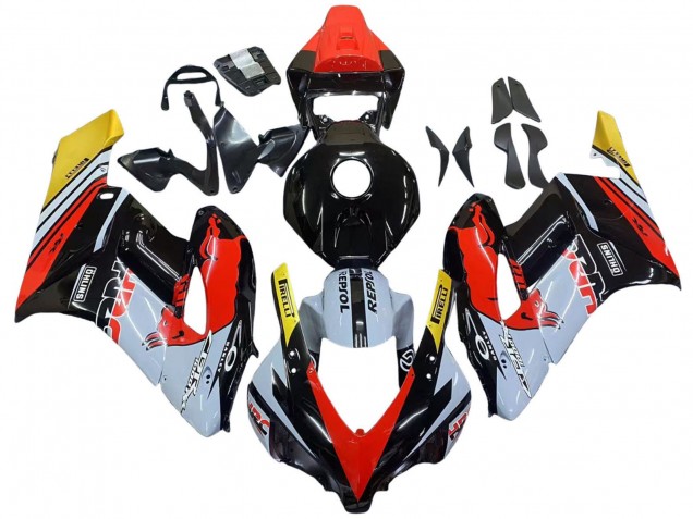 2004-2005 Yellow Red White Glossy Red Bull Repsol HRC Honda CBR1000RR Motorcycle Fairings Australia