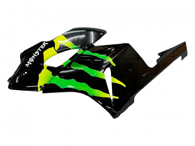 2004-2005 Glossy Black Yellow Green Monster Honda CBR1000RR Motorcycle Fairings Australia