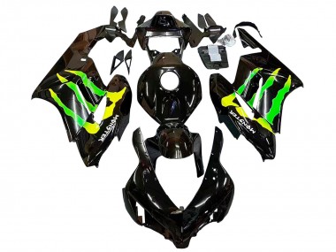 2004-2005 Glossy Black Yellow Green Monster Honda CBR1000RR Motorcycle Fairings Australia