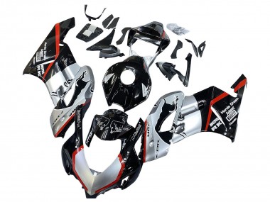 2004-2005 Silver Glossy Black Red Stripe Honda CBR1000RR Motorcycle Fairings Australia