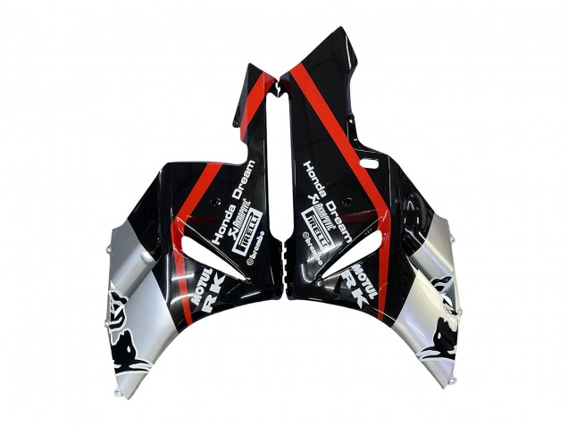 2004-2005 Silver Glossy Black Red Stripe Honda CBR1000RR Motorcycle Fairings Australia