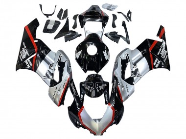 2004-2005 Silver Glossy Black Red Stripe Honda CBR1000RR Motorcycle Fairings Australia