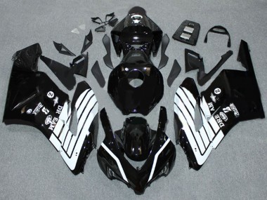 2004-2005 Glossy Black White Honda CBR1000RR Motorcycle Fairings Australia