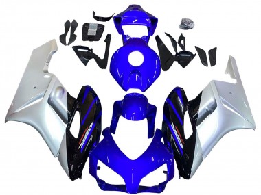 2004-2005 Silver Blue Glossy Black Honda CBR1000RR Motorcycle Fairings Australia