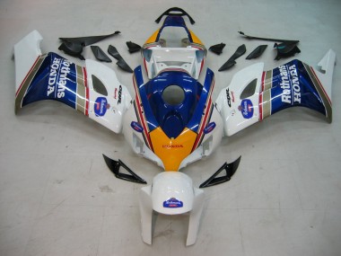 2004-2005 White Blue Gold Rothmans Honda CBR1000RR Motorcycle Fairings Australia