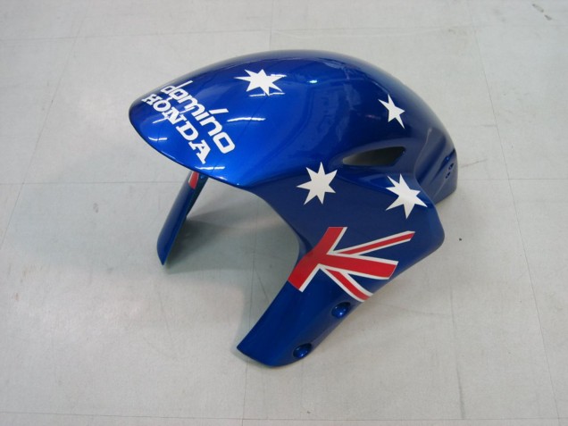 2004-2005 White Blue Red Glossy Black Star Carrera Lee Honda CBR1000RR Motorcycle Fairings Australia