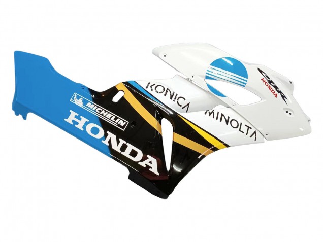 2004-2005 White Light Blue Yellow Black Konica Minolta Honda CBR1000RR Motorcycle Fairings Australia