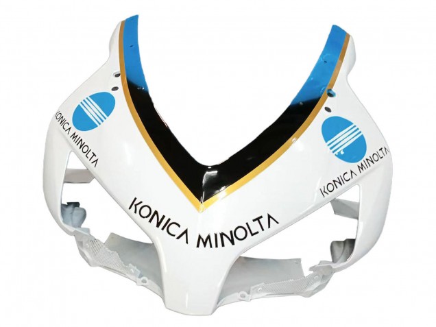 2004-2005 White Light Blue Yellow Black Konica Minolta Honda CBR1000RR Motorcycle Fairings Australia