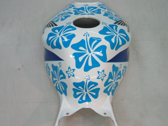 2004-2005 White Blue Snow Nastro Azzurro 46 Honda CBR1000RR Motorcycle Fairings Australia