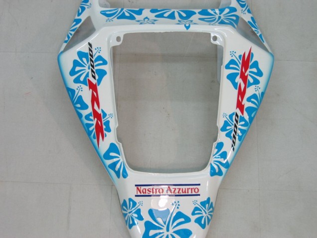 2004-2005 White Blue Snow Nastro Azzurro 46 Honda CBR1000RR Motorcycle Fairings Australia