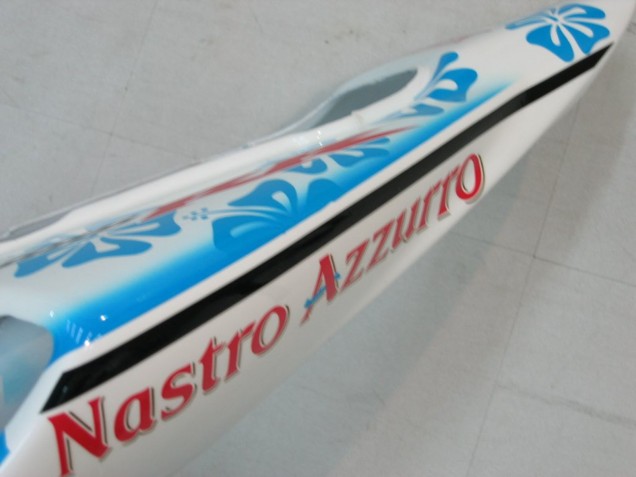 2004-2005 White Blue Snow Nastro Azzurro 46 Honda CBR1000RR Motorcycle Fairings Australia