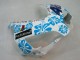 2004-2005 White Blue Snow Nastro Azzurro 46 Honda CBR1000RR Motorcycle Fairings Australia