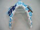 2004-2005 White Blue Snow Nastro Azzurro 46 Honda CBR1000RR Motorcycle Fairings Australia