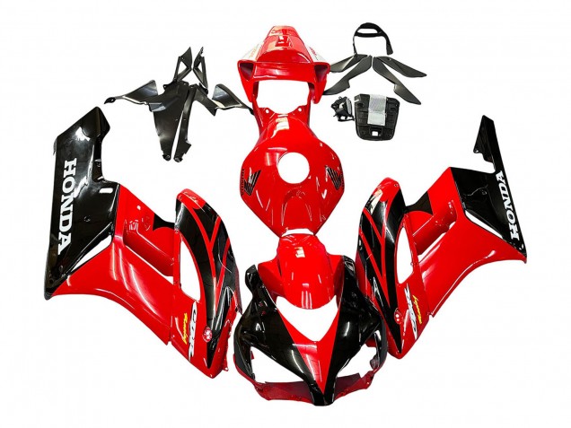 2004-2005 Red Glossy Black Racing Honda CBR1000RR Motorcycle Fairings Australia