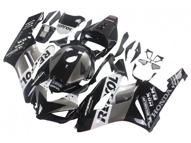 2004-2005 Silver White Glossy Black Repsol Honda CBR1000RR Motorcycle Fairing Kits Australia