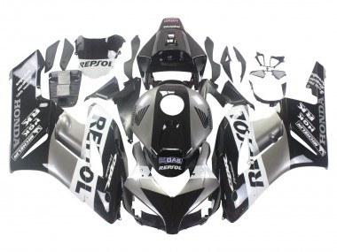 2004-2005 Silver White Glossy Black Repsol Honda CBR1000RR Motorcycle Fairing Kits Australia