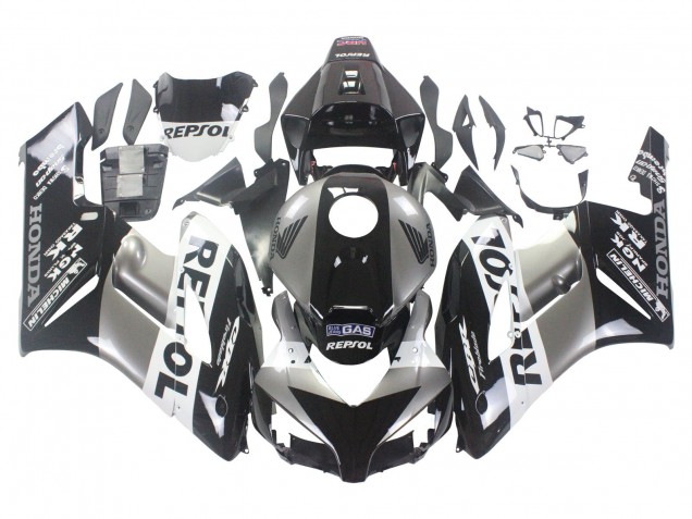 2004-2005 Silver White Glossy Black Repsol Honda CBR1000RR Motorcycle Fairing Kits Australia
