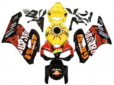 2004-2005 Yellow Orange Glossy Black Repsol Rossi 46 Honda CBR1000RR Motorcycle Fairings Australia