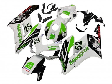 2004-2005 White Green Glossy Black Hannspree 52 Honda CBR1000RR Motorcycle Fairings Australia