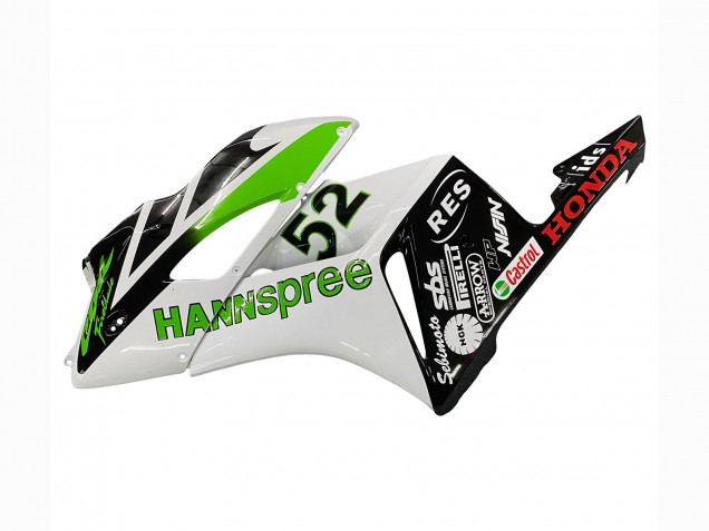 2004-2005 White Green Glossy Black Hannspree 52 Honda CBR1000RR Motorcycle Fairings Australia