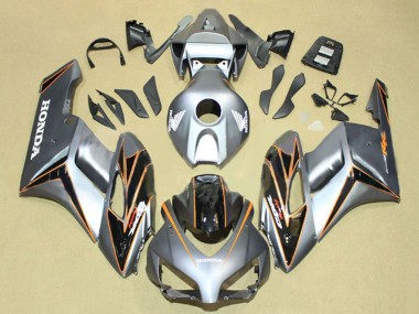 2004-2005 Silver Orange Glossy Black Stripe Honda CBR1000RR Motorcycle Fairings Australia
