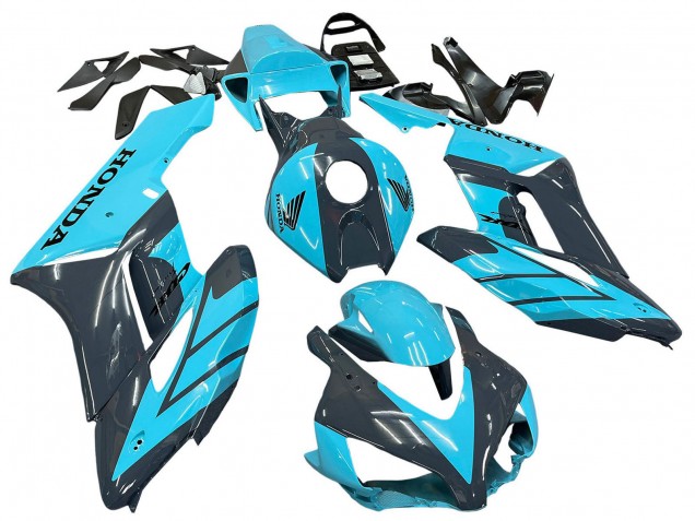 2004-2005 Light Blue Glossy Black Honda CBR1000RR Motorcycle Fairings Australia