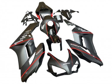 2004-2005 Glossy Black Glossy Grey Red Stripe Honda CBR1000RR Motorcycle Fairings Australia