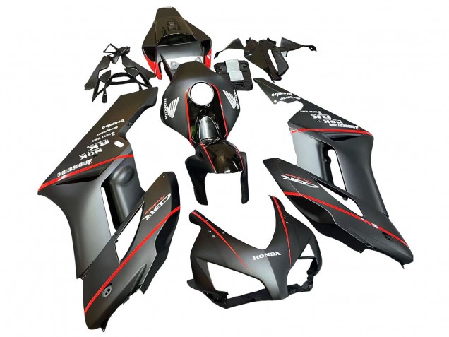 2004-2005 Glossy Black Glossy Grey Red Stripe Honda CBR1000RR Motorcycle Fairings Australia