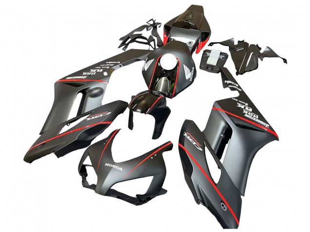 2004-2005 Glossy Black Glossy Grey Red Stripe Honda CBR1000RR Motorcycle Fairings Australia