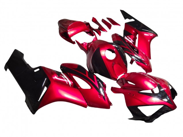 2004-2005 Red Glossy Black Stripe Honda CBR1000RR Motorcycle Fairings Australia
