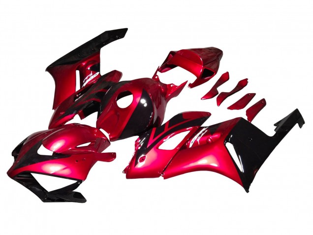 2004-2005 Red Glossy Black Stripe Honda CBR1000RR Motorcycle Fairings Australia
