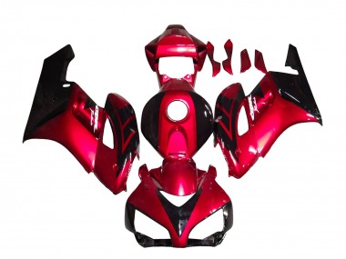 2004-2005 Red Glossy Black Stripe Honda CBR1000RR Motorcycle Fairings Australia