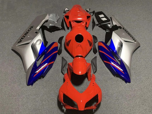 2004-2005 Silver Blue Red Stripe Honda CBR1000RR Motorcycle Fairings Australia