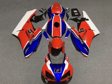 2004-2005 White Red Blue 6 Honda CBR1000RR Motorcycle Fairings Australia