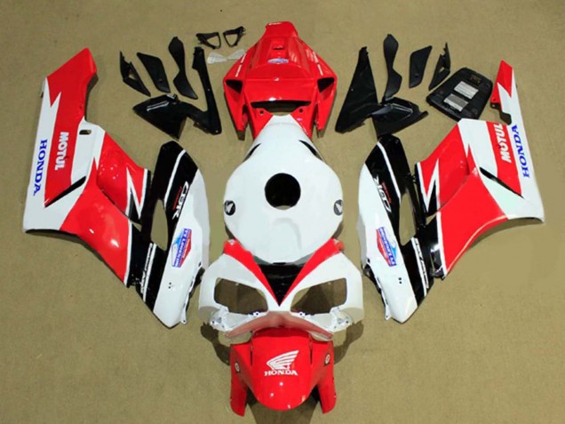 2004-2005 White Red Matte Black Motul Honda CBR1000RR Motorcycle Fairings Australia