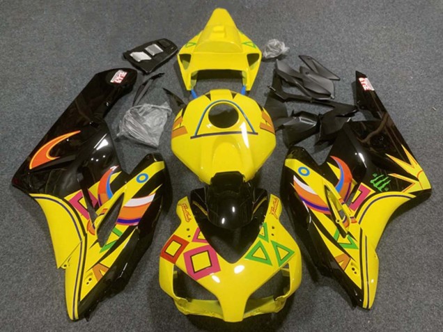2004-2005 Yellow Glossy Black Orange Honda CBR1000RR Motorcycle Fairings Australia
