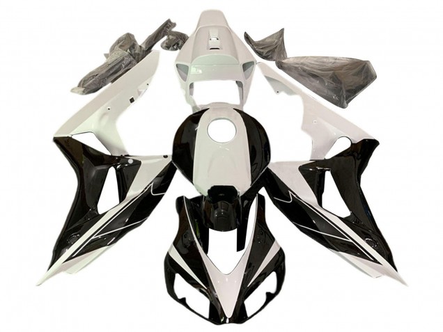 2006-2007 Pearl White Glossy Black Honda CBR1000RR Motorcycle Fairings Australia
