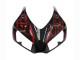 2006-2007 Glossy Black Red Flame Honda CBR1000RR Motorcycle Fairing Australia